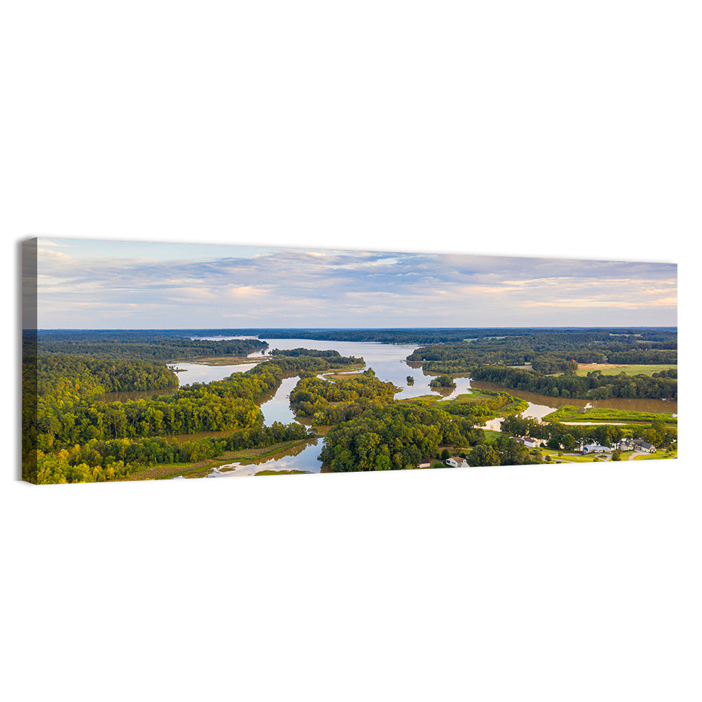 Lake Oconee Aerial Landscape Wall Art
