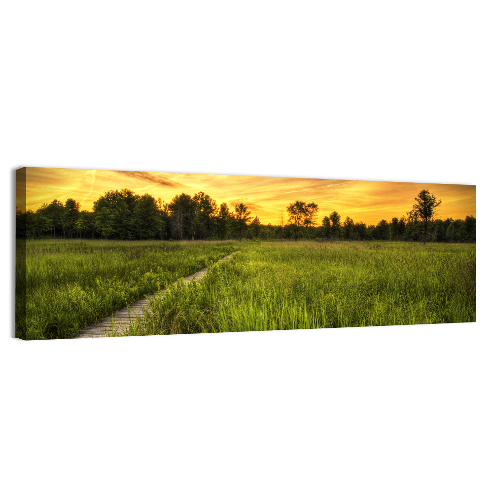 Irwin Prairie Boardwalk Sunset Wall Art