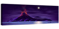 Erupting Volcano Nightscape Wall Art