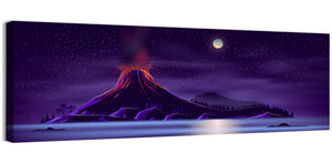 Erupting Volcano Wall Art