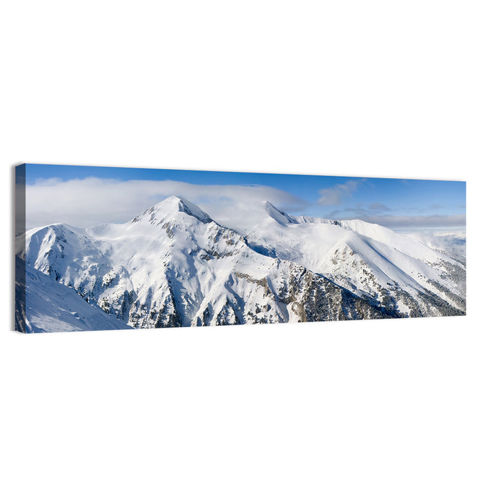 Bansko Snow-capped Peaks Wall Art as a canvas print
