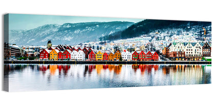 Bryggen Waterfront, Bergen Wall Art