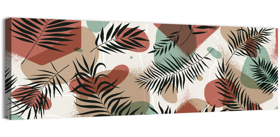 Geometric Tropical Pattern Wall Art