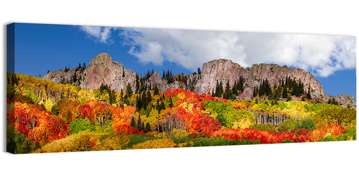 Colorado Rocky Mountains in Autumn Wall Art as a canvas print