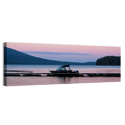 Odell Lake Dock at Twilight Wall Art