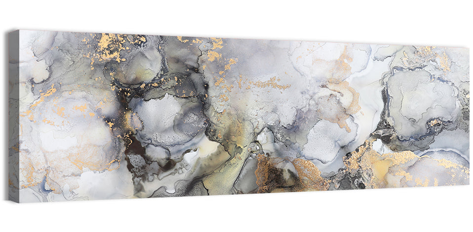 Gold Foil Marble Abstract Wall Art