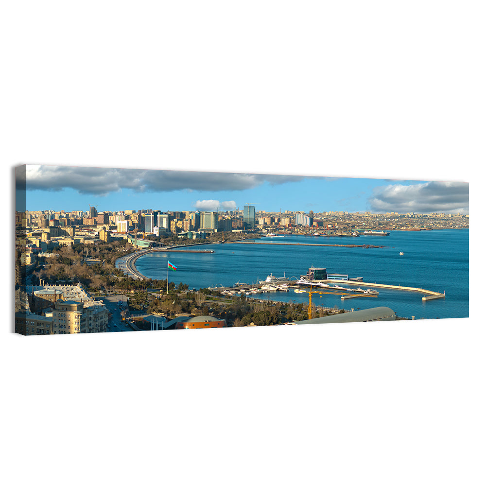 Baku Waterfront Skyline Wall Art