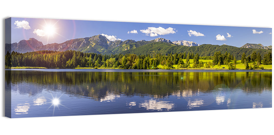 Bavarian Alpine Lake Reflection Wall Art