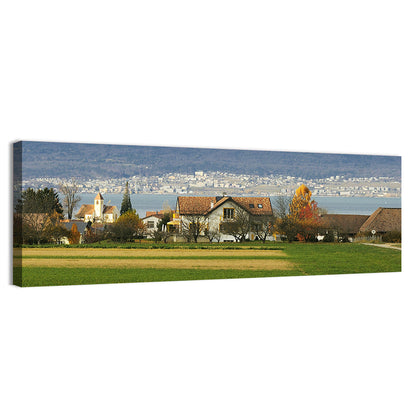 Lake Neuchatel Countryside View Wall Art
