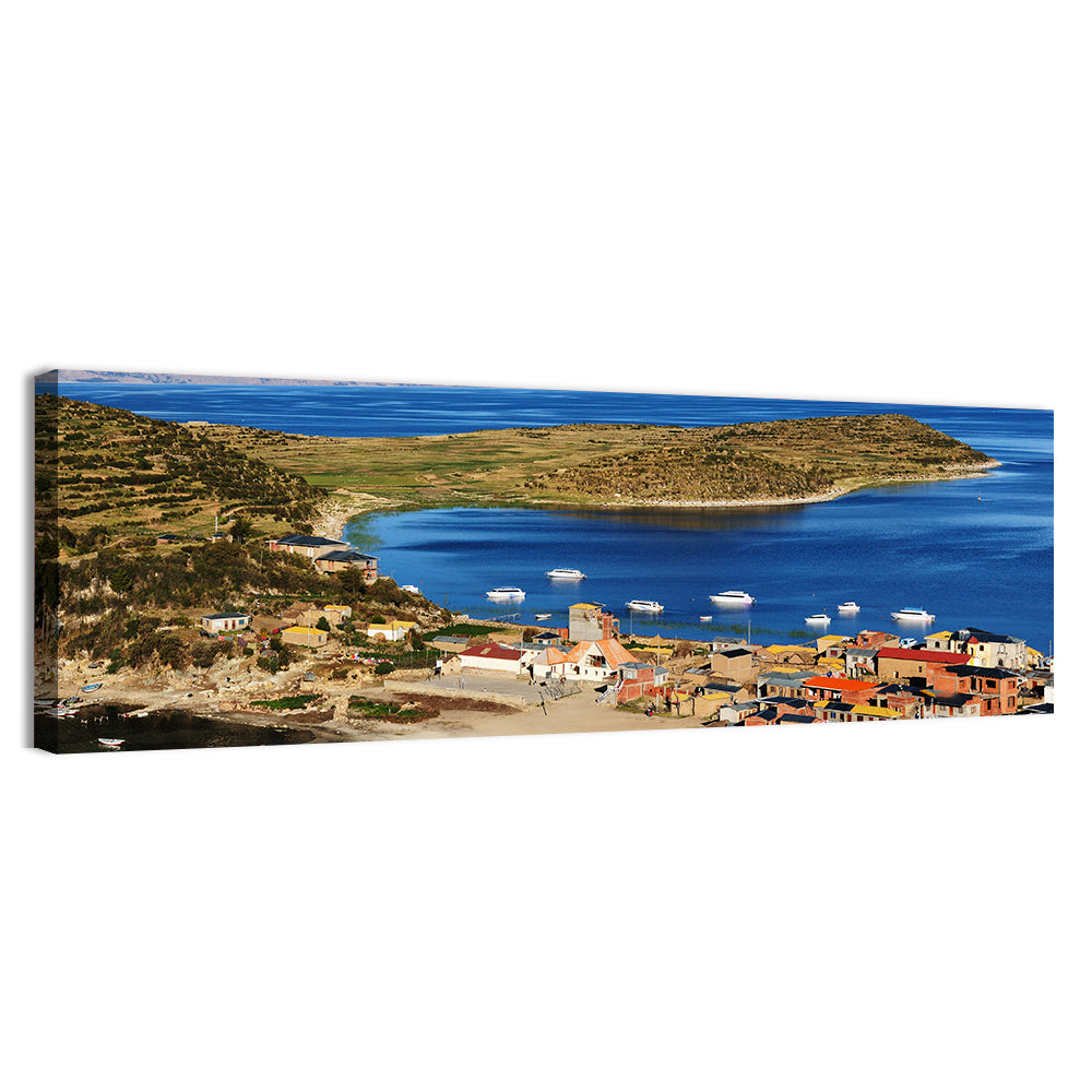 Isla Del Sol Village on Lake Titicaca Wall Art