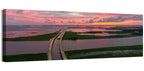 Mobile Bay Causeway at Dusk Wall Art