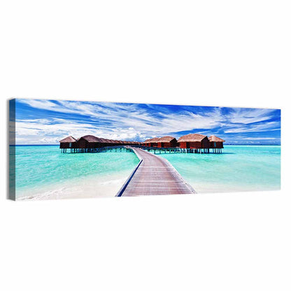 Maldives Overwater Bungalows Wall Art
