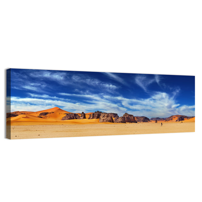 Sahara Sand Dunes Vista Wall Art as a canvas print