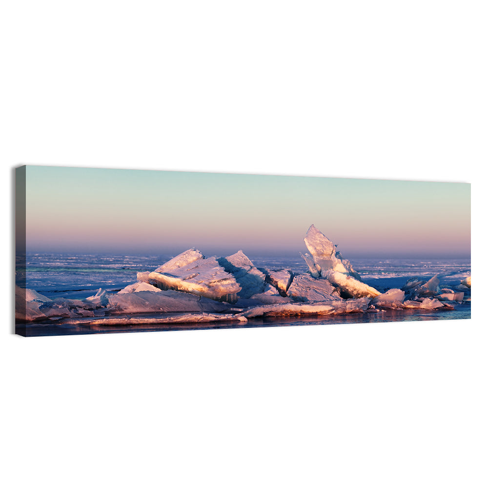 Lake Balkhash Ice Hummocks Wall Art