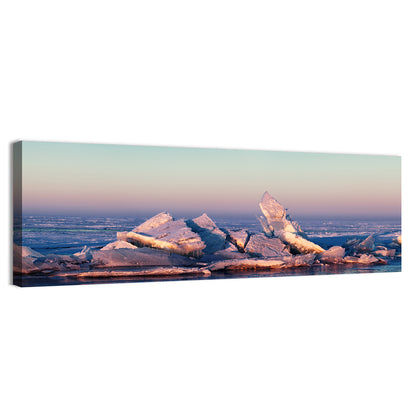 Lake Balkhash Ice Hummocks Wall Art