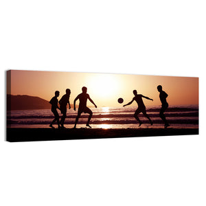 Football and Beach Sunset Wall Art