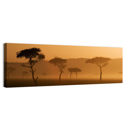 Massai Mara Morning Mist Wall Art