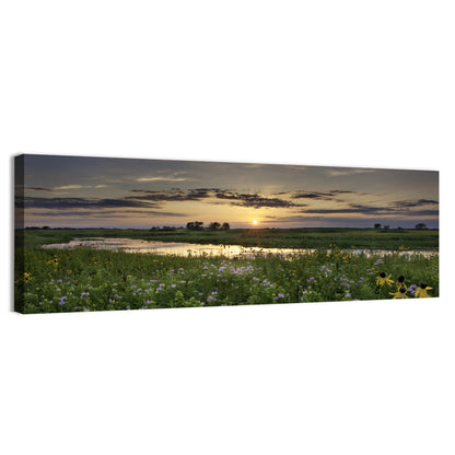 Illinois Fields Sunset Wall Art