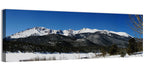 Pikes Peak Winter View Wall Art