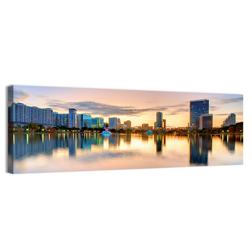 Orlando Skyline at Dusk Wall Art