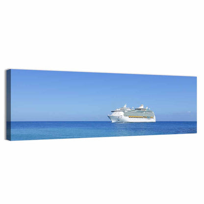 Cruise Ship in Open Sea Wall Art