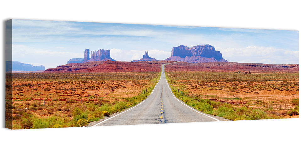 Highway 163 Into Monument Valley Wall Art