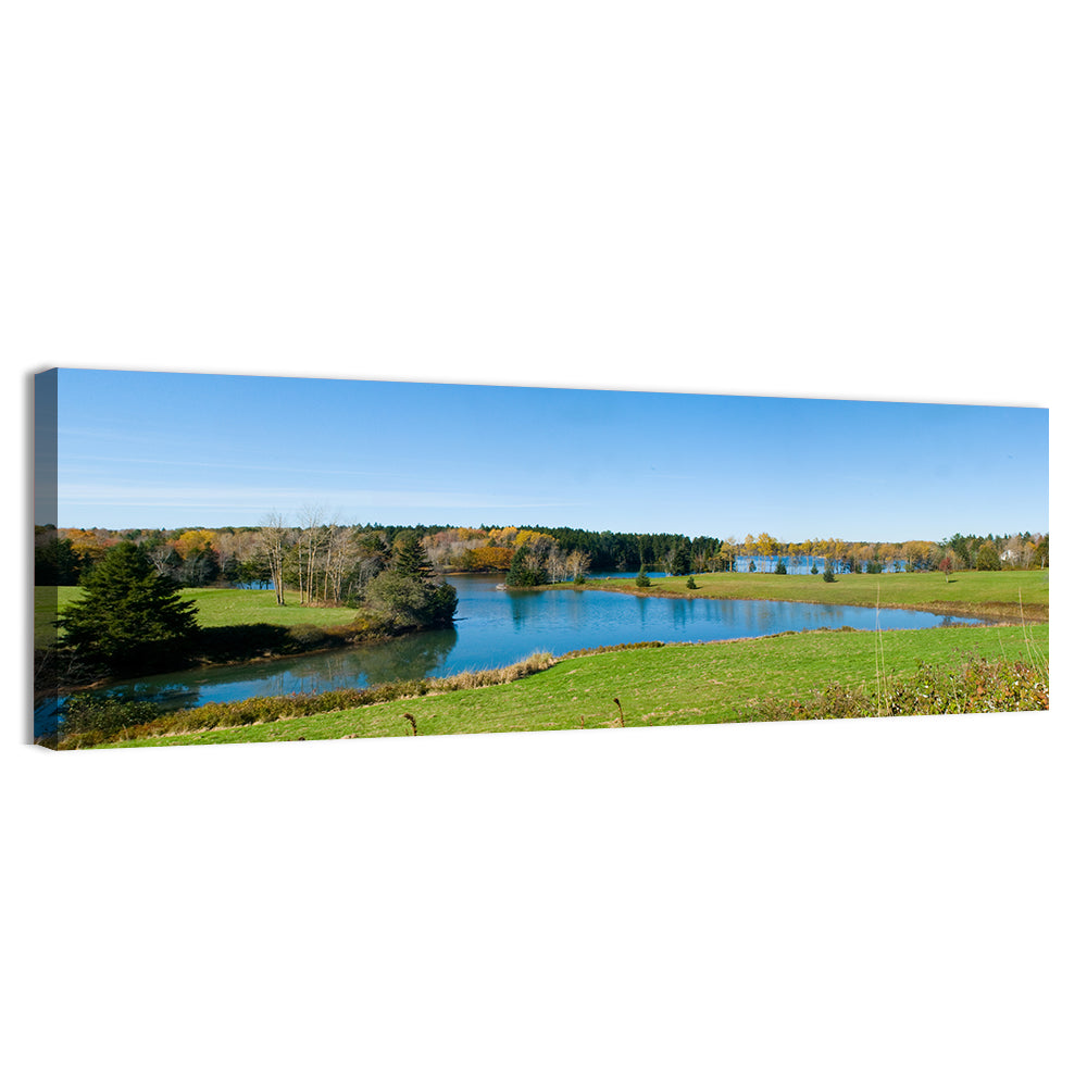 St. George River Cove Wall Art, canvas print, panoramic