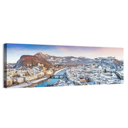 Salzburg Winter Skyline Wall Art