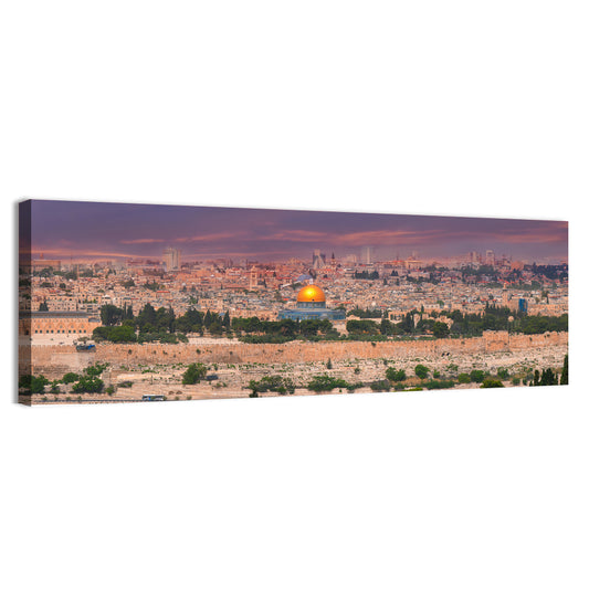 Jerusalem Golden Dome at Dusk Wall Art