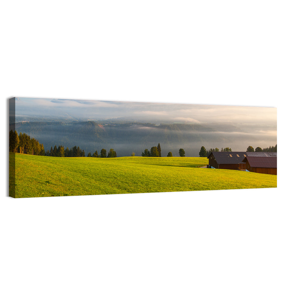 Sunlit Mountain Clouds Wall Art