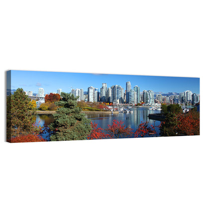 Vancouver Autumn Skyline Wall Art