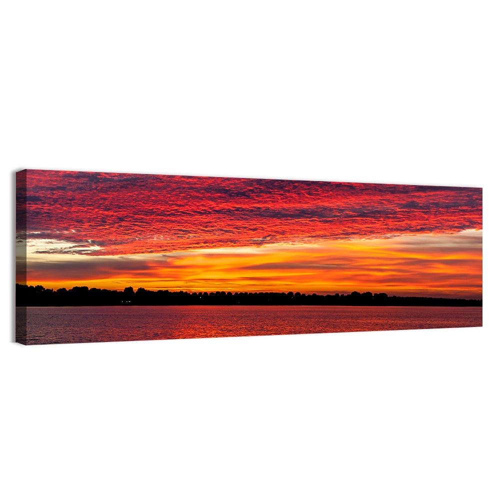 Lake Ijssel Dusk Reflection Wall Art