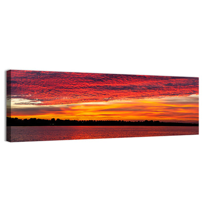Lake Ijssel Dusk Reflection Wall Art