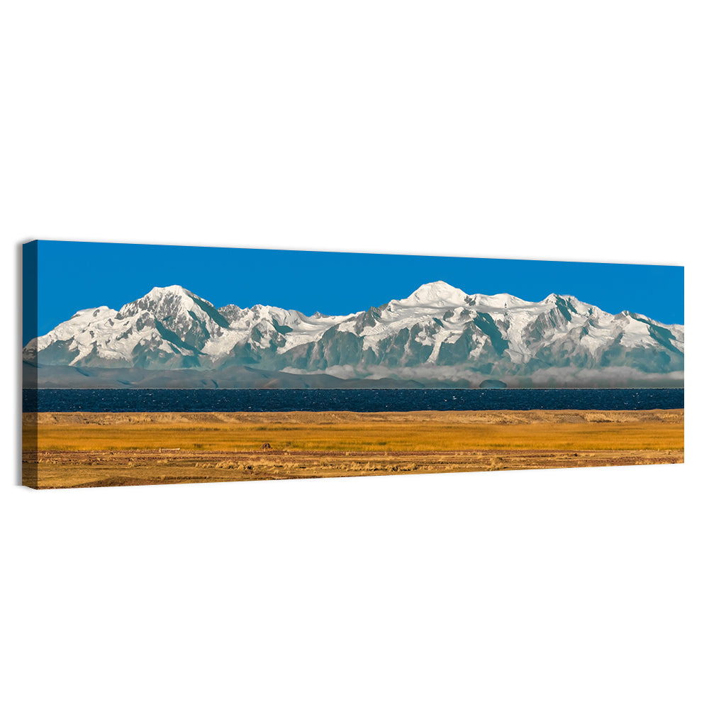 Snow-capped Peaks Over Lake Titicaca Wall Art