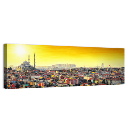 Fatih Mosque at Sunset Wall Art