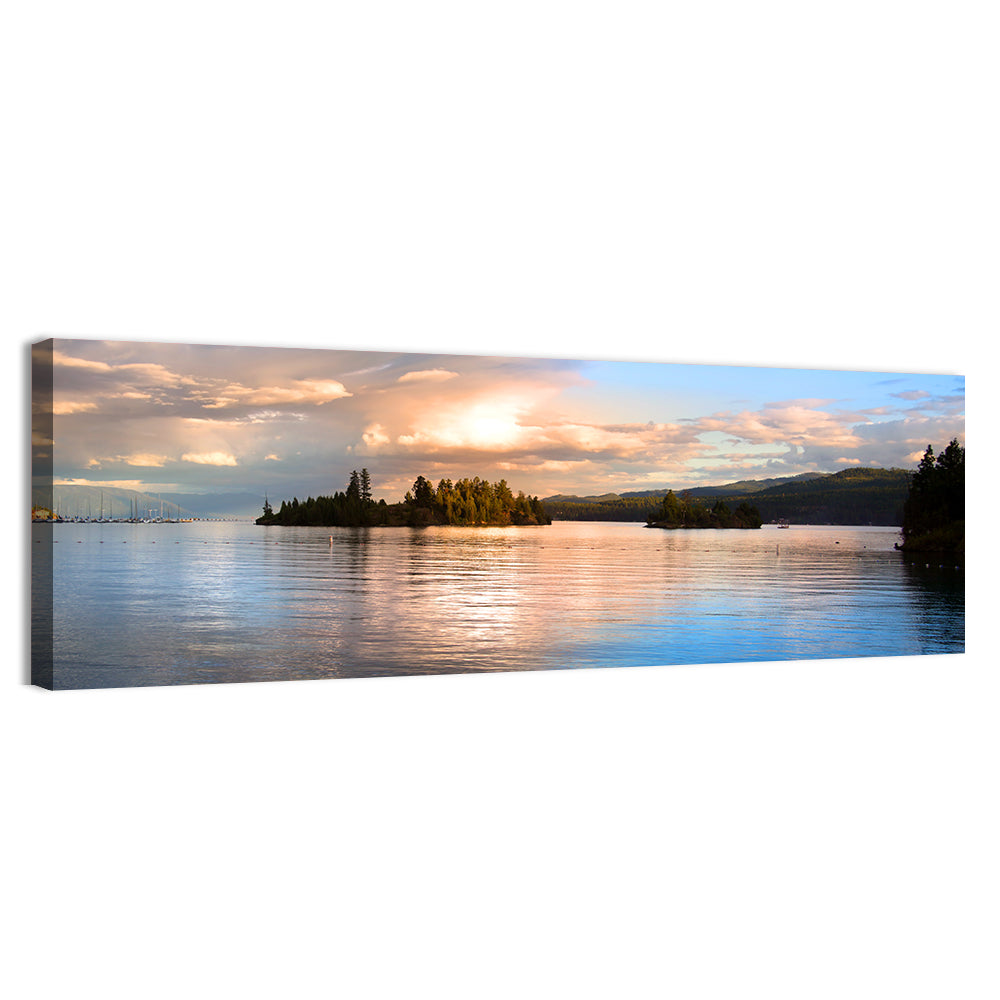 Flathead Lake Golden Hour Wall Art
