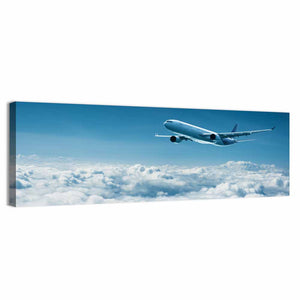 Airplane Above Clouds Wall Art