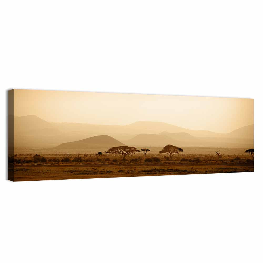 Hazy Savannah at Dawn Wall Art