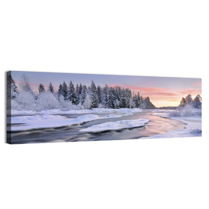 Kiiminkijoki Winter Sunrise Wall Art