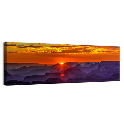 Lipan Point Sunset Sunburst Wall Art