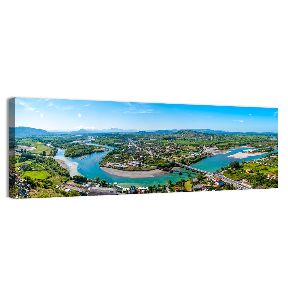 Shkodër River Valley Wall Art