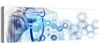 Stethoscope Checkup with Medical Icons Wall Art