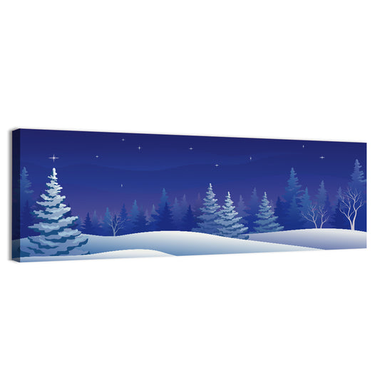 Winter Forest Illustration Wall Art