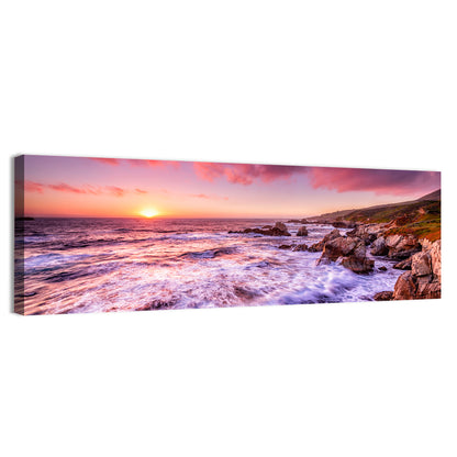 Dusk Over California Cliffs Wall Art