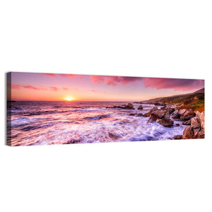 California Coast Sunset Wall Art