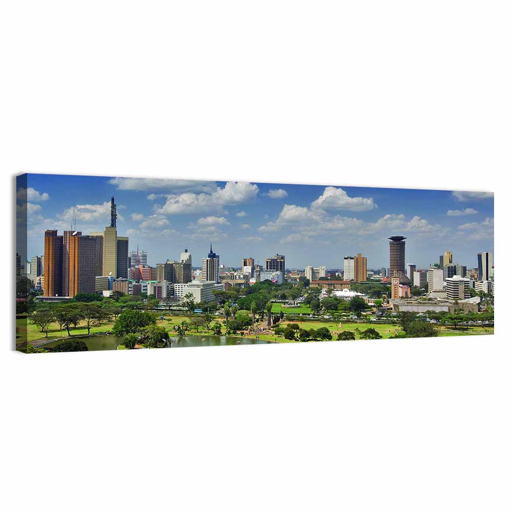 Nairobi Skyline Wall Art, canvas print, panoramic