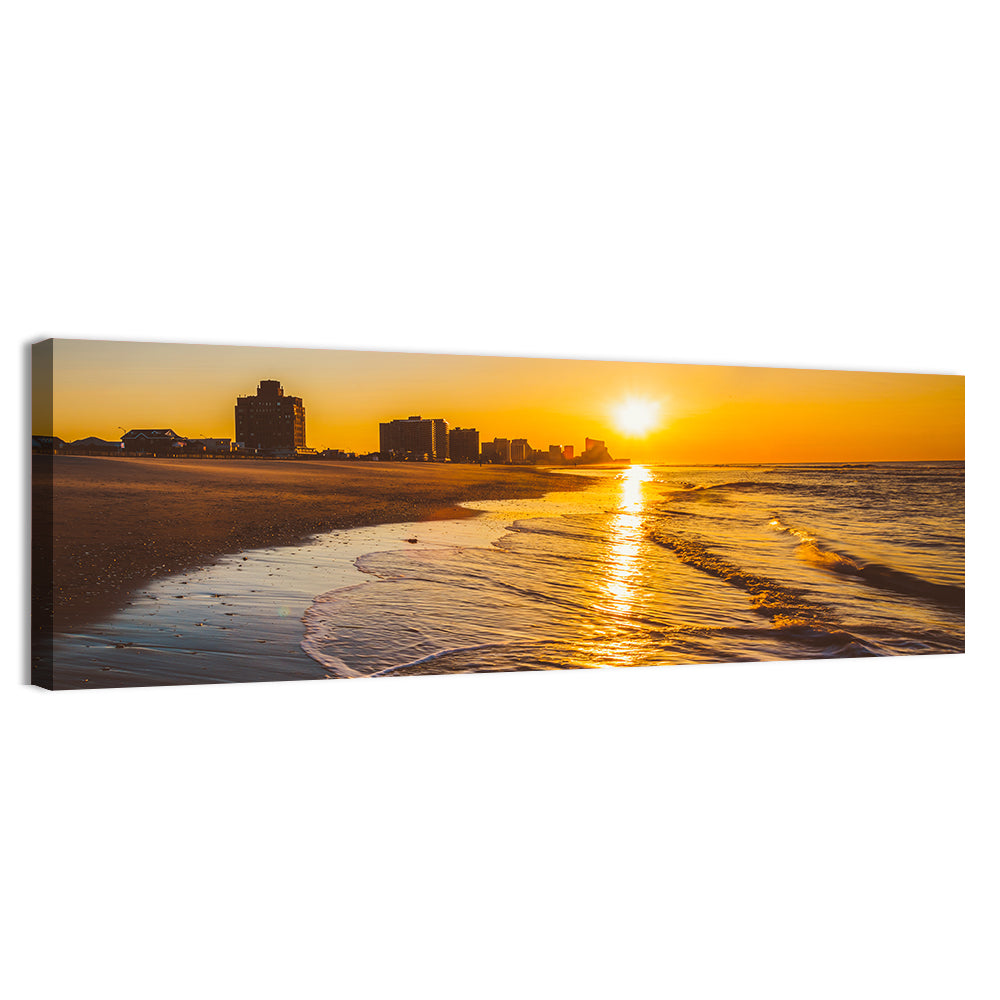 Ventnor Beach Sunrise Reflection Wall Art