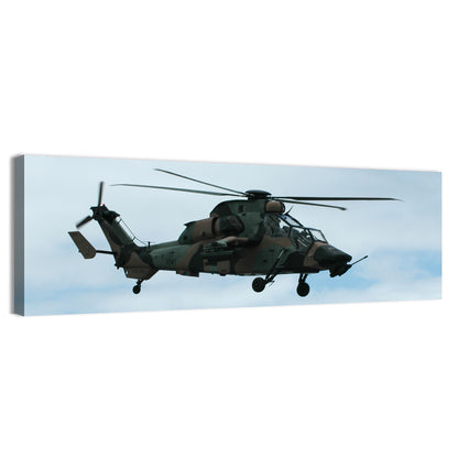 Attack Helicopter Side Profile Wall Art