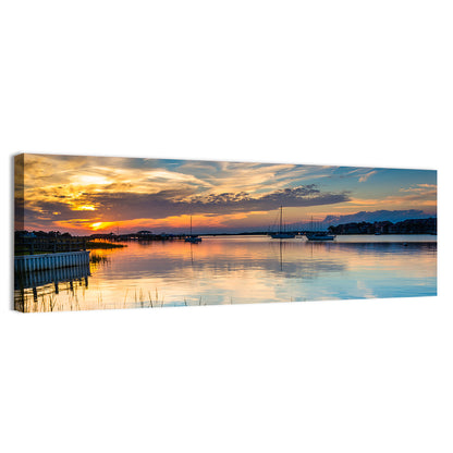 Folly River Sunset Reflection Wall Art
