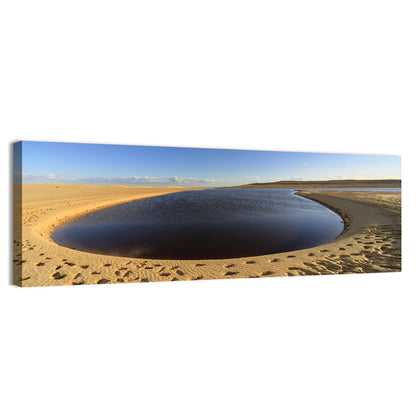 Fayoum Lake Footprints Wall Art